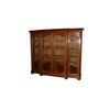 Grande libreria francese 4 porte di inizio 1900 in legno di noce