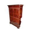 Secretaire stile Carlo X in Piuma di Mogano Francese del 1800 con Marmo