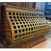 DARS672 - Balcone veneziano da teatro in legno laccato e dorato, epoca '700, misure cm L 177 x H 115 x P 50