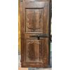 PTI755 - Porta antica in noce, con pannelli scolpiti mossi, epoca '700, luce cm L 79 x H 193 