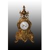 Orologio da tavolo francese in bronzo stile Luigi XV del 1800
