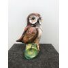 Gufo in terraglia.Firma Capodimonte.