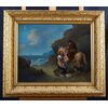 Antico quadro inglese del 1700 scuola "Morland George" olio su tela