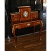 Antico piccolo scrittoio bonheur du jour francese del 1800 con bronzi e placche in sevres 
