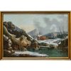 Francesco Foschi (Ancona, 1710 – Roma, 1780), Veduta fantastica invernale con rovine