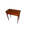 Tavolino da gioco francese di inizio 1800 stile Luigi XVI in legno di noce e mogano