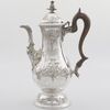 Caffettiera in argento sterling Giorgio III, Charles Wright, Londra, 1771