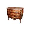 Cassettone Francese della seconda metà del 1800 stile Luigi XV Intarsiato