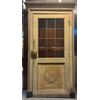 PTS866 - N. 3 Porte laccate a vetri, una con specchio, epoca '700, misure diverse