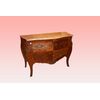 Cassettone francese del 1800 stile Luigi XV riccamente intarsiato in bois de rose