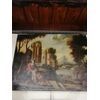 Madonna con bambino, San Giovannino e San Giuseppe - Paesaggio con rovine - '600 - olio su tela