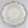 Salver in argento sterling Regina Vittoria, Martin, Hall & Co Ltd, Londra, 1888