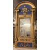 SPECC559 - Blue and gold lacquered mirror, 19th century, dimensions cm L 55 x H 113