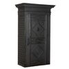 DARS675 - Antique safe in walnut and iron, decorated with studs, 19th century, dimensions cm W 112 x H 186 x D 57