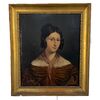 Anonimo del primo quarto del  XIX secolo,  "Ritratto di gentildonna"