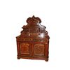 Credenza Piattaia stile Luigi Filippo in Legno di Noce e Radica
