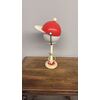 Lampada vintage cappello anni '70, base in travertino, 50x25 cm