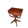 Tavolino da Lavoro Francese stile Carlo X in legno di mogano