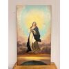 Antico dipinto olio su tela Immacolata concezione, 104x59 cm, scuola italiana XIX sec