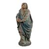 Scultura in legno intagliata e dipinto - Madonna orante - Italia, XVII-XVIII secolo.