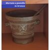 MORTAIO E PESTELLO IN BRONZO