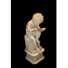 Scultura in marmo Francese del 1800 raffigurante putto
