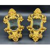 Coppia di piccole specchiere dorate - XIX sec. 