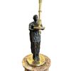  Coppia di Candelabri Impero in Bronzo Patinato e Dorato