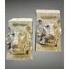 Coppia di teste di leone in stucco – XIX secolo