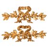 Coppia antichi fregi dorati - O/7147 - 
