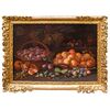 Adriaen van der Cabel (Rijswijk, 1630 o 1631 – Lione, 16 giugno 1705), Natura morta con cesti di prugne e albicocche