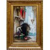 Henri Anatole De Beaulieu (Parigi, 1819 -1884), Donna con ibis rosa