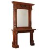 Neorenaissance-Style Fireplace with Overmantel Mirror