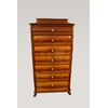 Antico settimanale del 1800 Biedermeier in piuma di mogano biondo