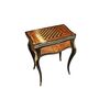 Prezioso tavolino da gioco Francese In legno Di Ebano E radica di Olmo