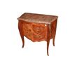 Comoncino francese Stile Luigi XV a 2 cassetti riccamente Intarsiato