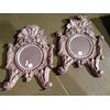 Small Italian mirrors from the 1700s in Meccato wood.