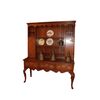 English plate rack dresser from the late 1700s, early 1800s, Queen Anne style in oak wood