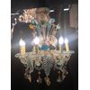 Murano glass chandelier 6 sea water flames     