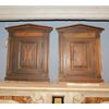 stip216 - pair of walnut wall cabinets, 18th century, cm l 39 xh 46     