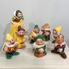 ZACCAGNINI, Walt Disney, statuine in ceramica decorata, bianca neve e i sette nani