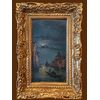 Veduta di Venezia notturna-Canal Grande opera firmata da Carlo  Grubacs