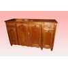 Credenza francese in legno di ciliegio 4 porte con cassetti di inizio 1900