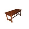 Tavolo rustico francese del 1800 in legno di noce