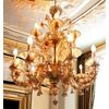 Lampadario in cristallo di Murano a 15 luci