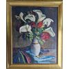 Vaso di fiori con Calla  pittore G.Payen Francia