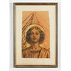 Eliodoro Coccoli (Brescia 1880 – 1974) -  Testa di Angelo, 1928