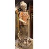 DARS676 - Statua Liberty in marmo, epoca '900, misure cm L 40 x H 107 x P 35