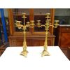 Coppia di grandi candelabri in bronzo Napoleone III 1870 Piemonte