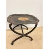 Tavolinetto base da picnic 1850 a vassoio dipinto base in legno, 52x56x64cm